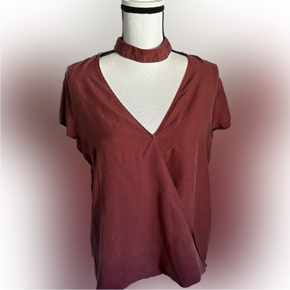 CLOTH & STONE Chocker Wrap Top - Picture 6 of 12